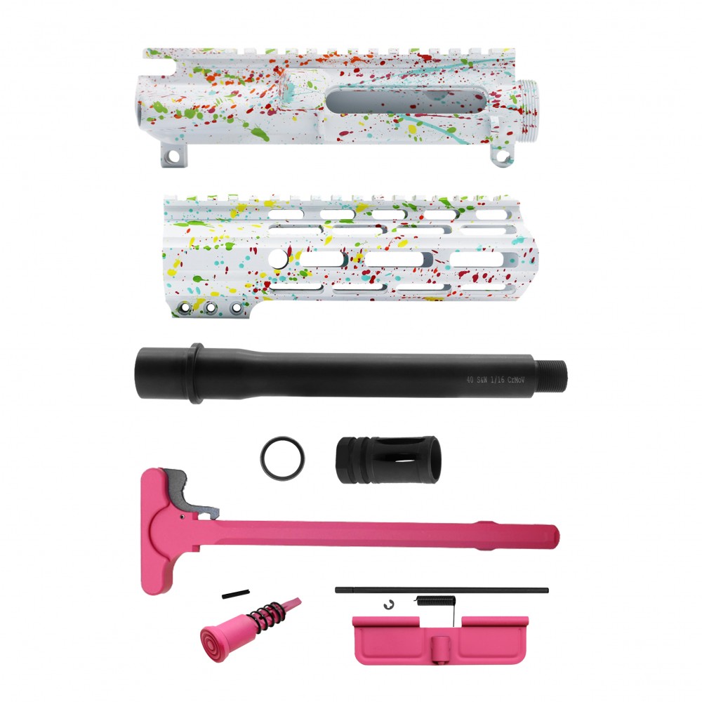 AR-40/ 40 S&W 8" Barrel 7" Handguard | Pistol Upper Build UPK292 [ASSEMBLED]