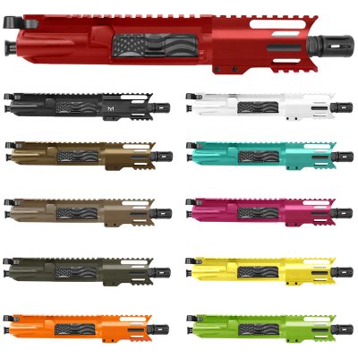 AR 9mm 4'' Barrel W/ 4'' Handguard Color Options | Pistol Upper Build UPK303 [ASSEMBLED]