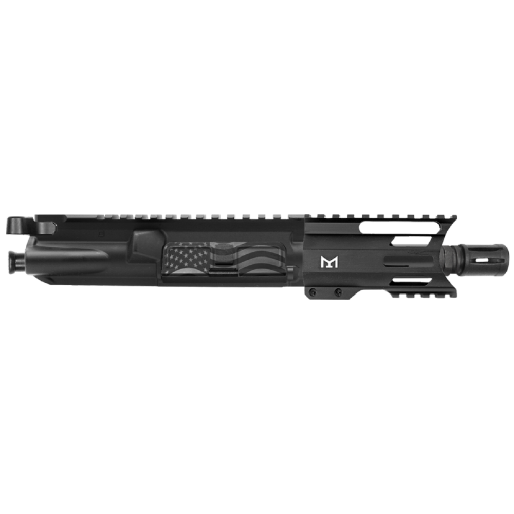 AR 9mm 4'' Barrel W/ 4'' Handguard Color Options | Pistol Upper Build UPK303 [ASSEMBLED]