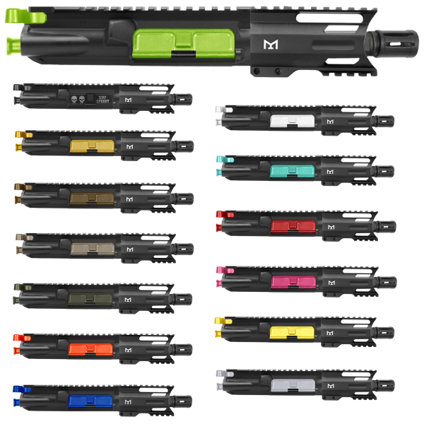 AR 9mm 4'' Barrel W/ 4'' Handguard / Color Bundle Options | Pistol Upper Build UPK304 [ASSEMBLED]