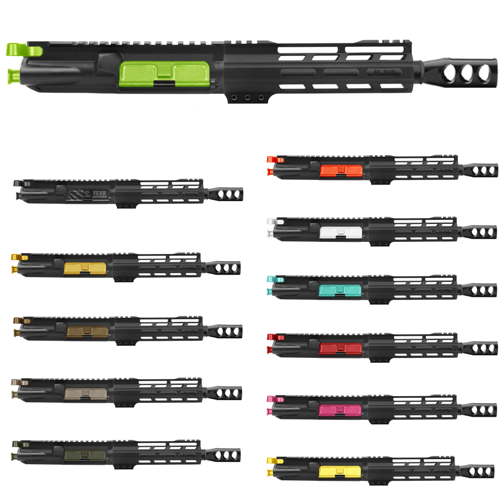 AR-9mm 7.5'' Barrel 7'' Handguard / Color Bundle Options | Pistol Upper Build UPK307 [ASSEMBLED]