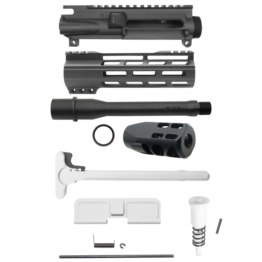 AR-9mm 7.5'' Barrel 7'' Handguard / Color Bundle Options | Pistol Upper Build UPK307 [ASSEMBLED]