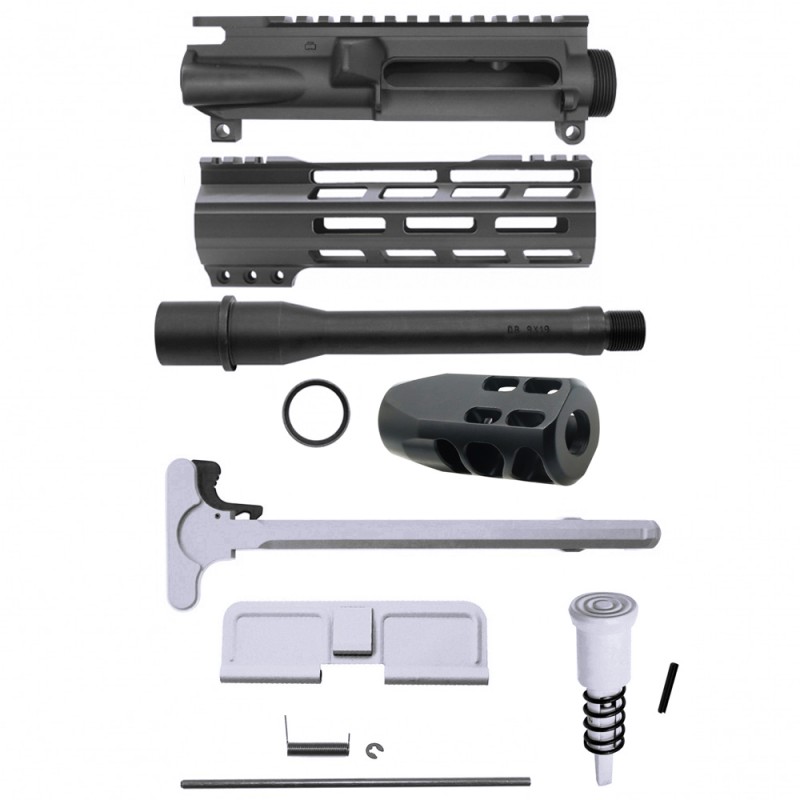 AR-9mm 7.5'' Barrel 7'' Handguard / Color Bundle Options | Pistol Upper Build UPK307 [ASSEMBLED]