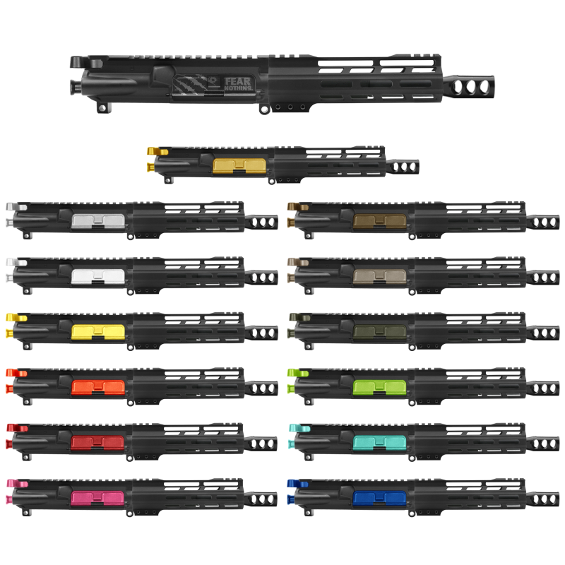 AR-9mm 7.5'' Barrel 7'' Handguard / Color Bundle Options | Pistol Upper Build UPK307 [ASSEMBLED]