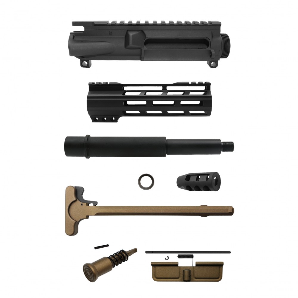 AR-9mm 7.5'' Barrel 7'' Handguard / Color Bundle Options | Pistol Upper Build UPK307 [ASSEMBLED]