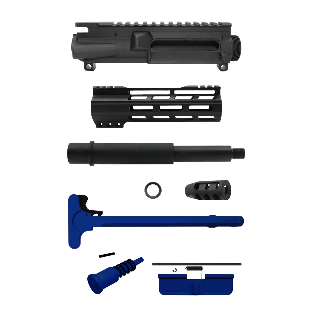 AR-9mm 7.5'' Barrel 7'' Handguard / Color Bundle Options | Pistol Upper Build UPK307 [ASSEMBLED]