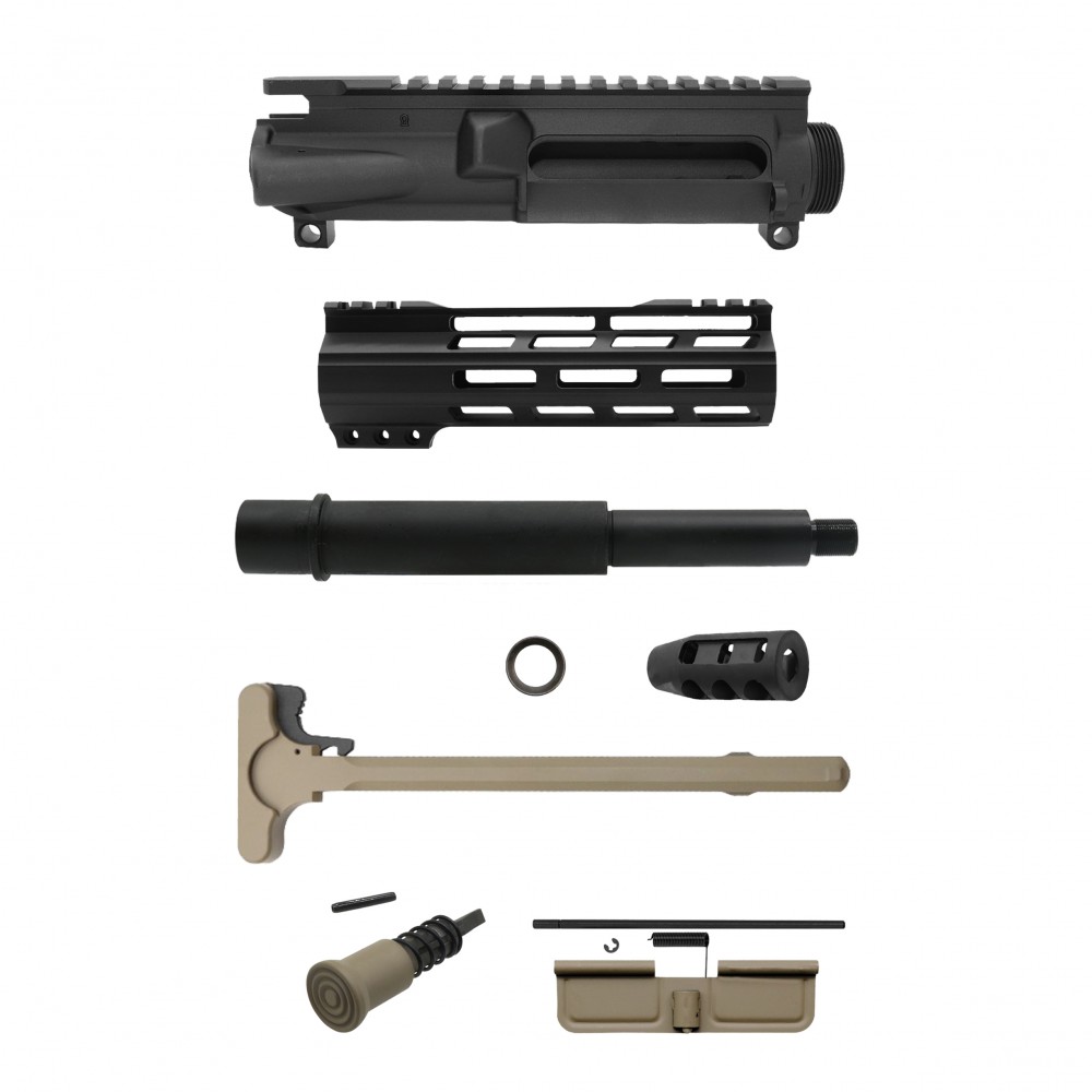 AR-9mm 7.5'' Barrel 7'' Handguard / Color Bundle Options | Pistol Upper Build UPK307 [ASSEMBLED]