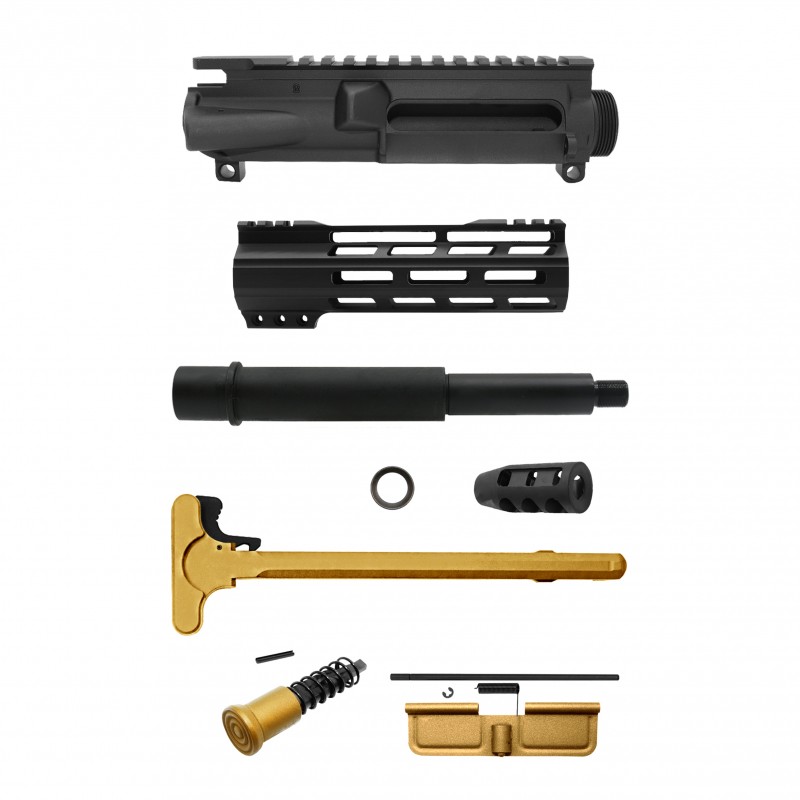 AR-9mm 7.5'' Barrel 7'' Handguard / Color Bundle Options | Pistol Upper Build UPK307 [ASSEMBLED]