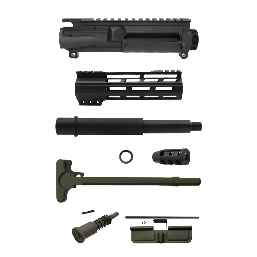 AR-9mm 7.5'' Barrel 7'' Handguard / Color Bundle Options | Pistol Upper Build UPK307 [ASSEMBLED]