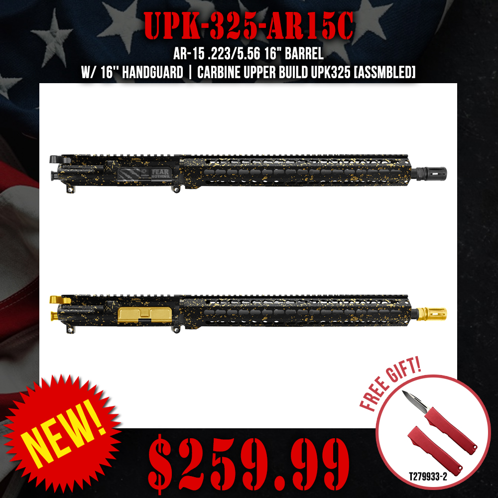AR-15 .223/5.56 16" Barrel W/ 16'' Handguard |CARBINE UPPER BUILD UPK325 [ASSMBLED]