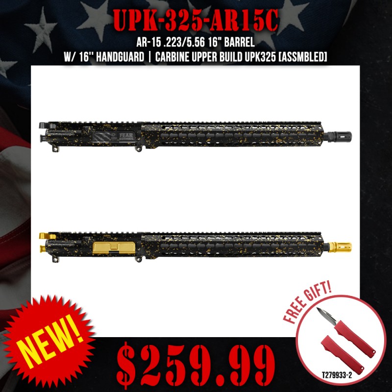AR-15 .223/5.56 16" Barrel W/ 16'' Handguard |CARBINE UPPER BUILD UPK325 [ASSMBLED]