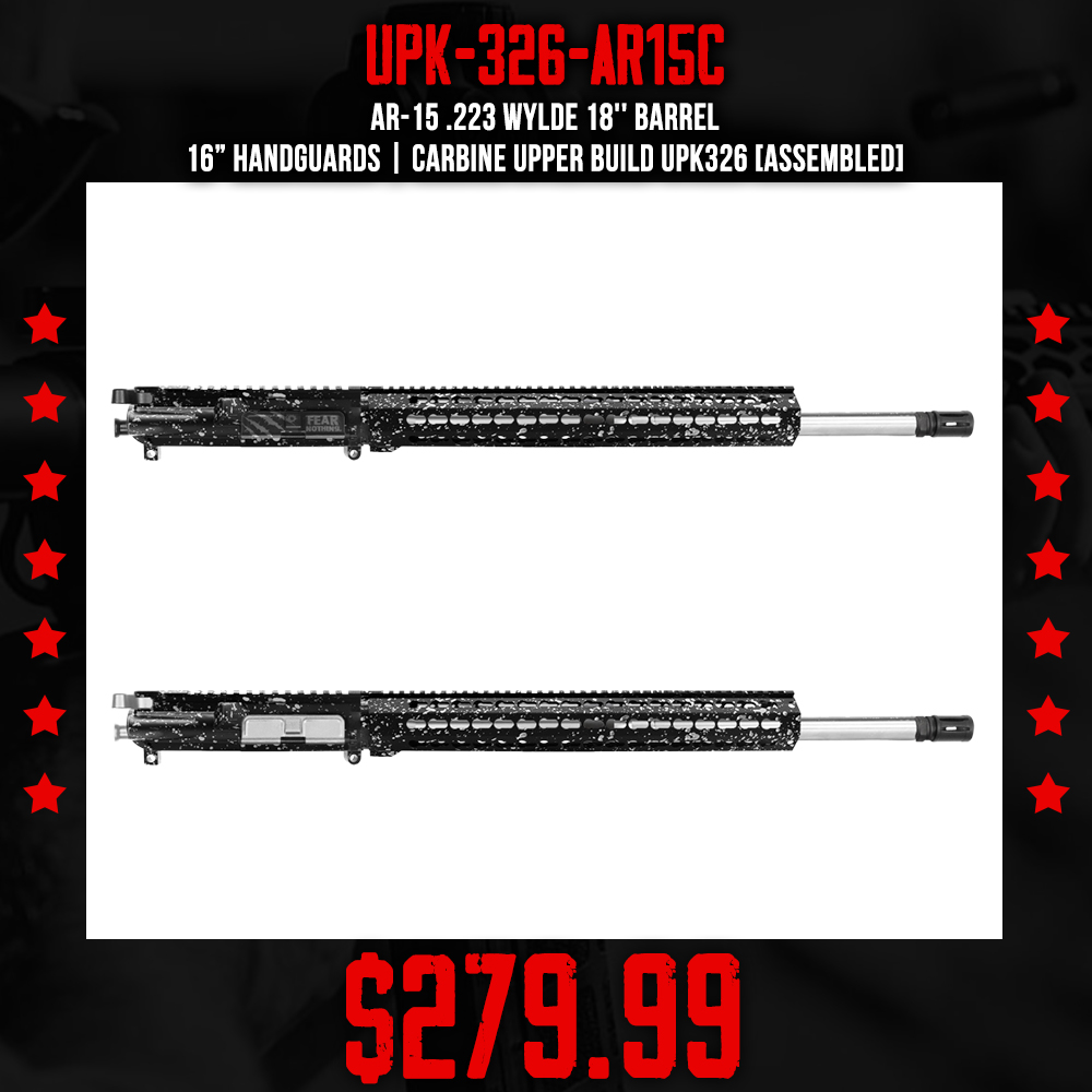 AR-15 .223 Wylde 18'' Barrel 16” Handguards | CARBINE UPPER BUILD UPK326 [ASSEMBLED]
