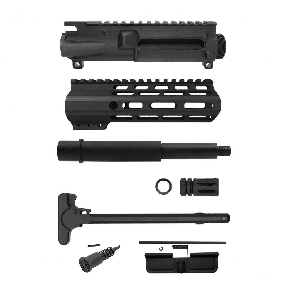 AR 9mm 7.5'' Barrel W/ 7'' M-Lok Handguard | Pistol Upper Build UPK43 [ASSEMBLED]