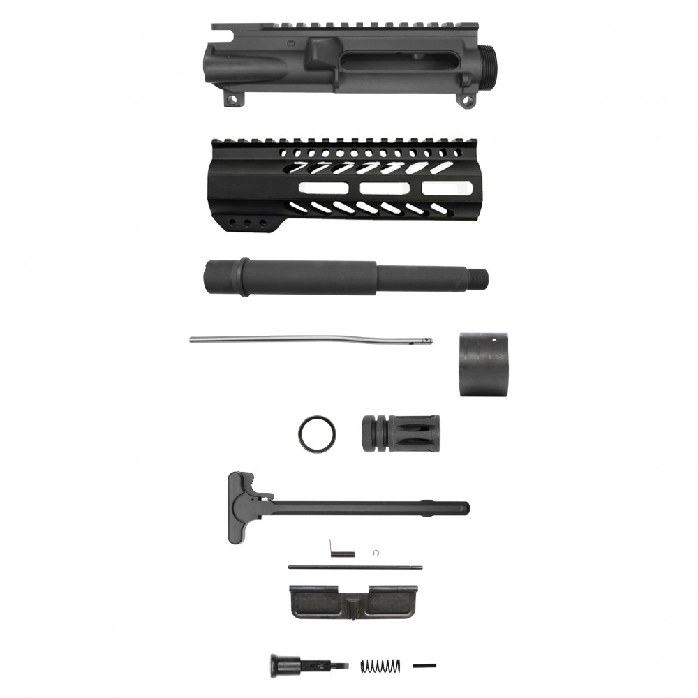 AR 300 BLACKOUT 7'' BARREL W/ 7'' M-LOK SUPER SLIM Free Float Handguard | Pistol Upper Build UPK47 [ASSEMBLED]