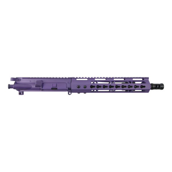 AR-15 .223/5.56 10.5" Barrel 10" Cerakote Purple Keymod Handguard | Pistol Upper Build UPK58 [ASSEMBLED]