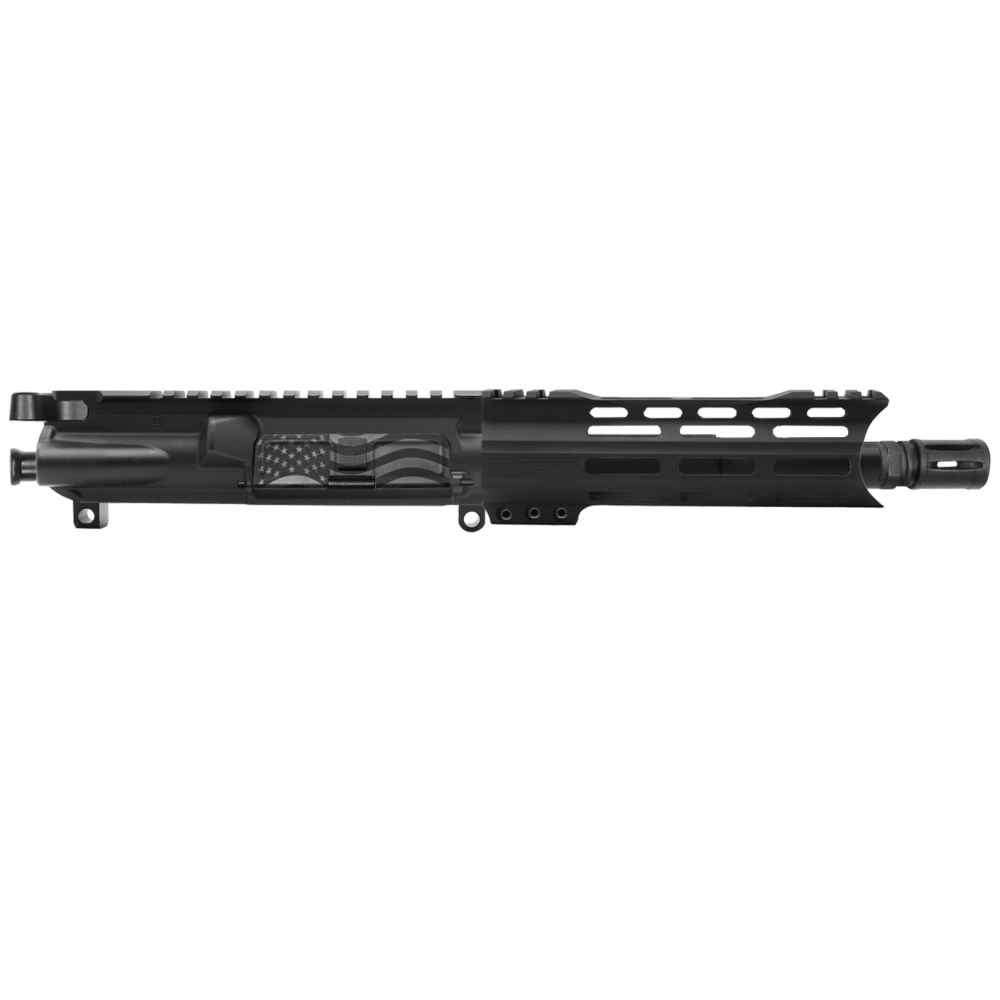AR-9mm 7.5'' Barrel 7'' M Lok Handguard | USA Flag | Pistol Upper Build UPK62 [ASSEMBLED]