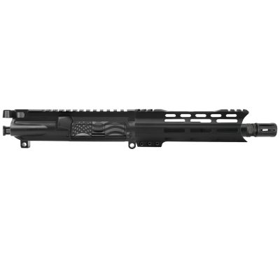 AR-9mm 7.5'' Barrel 7'' M Lok Handguard | USA Flag | Pistol Upper Build UPK62 [ASSEMBLED]