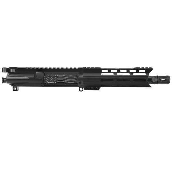 AR-9mm 7.5'' Barrel 7'' M Lok Handguard | USA Flag | Pistol Upper Build UPK62 [ASSEMBLED]