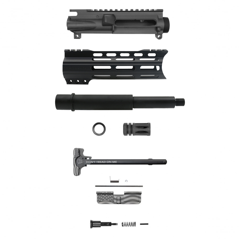 AR-9mm 7.5'' Barrel 7'' M Lok Handguard | USA Flag | Pistol Upper Build UPK62 [ASSEMBLED]