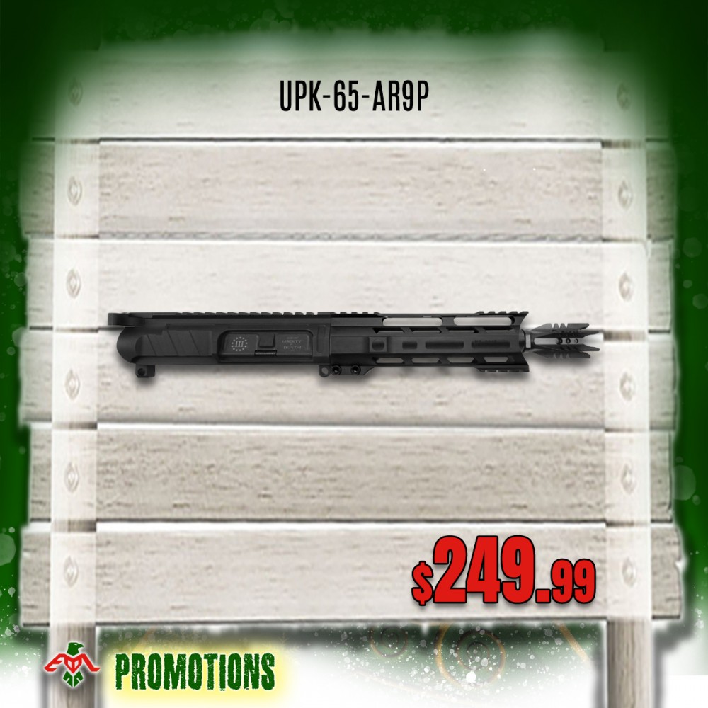 AR-9 mm 7.5'' BARREL 7'' M-LOK HANDGUARD | PISTOL UPPER BUILD UPK65 [ASSEMBLED]