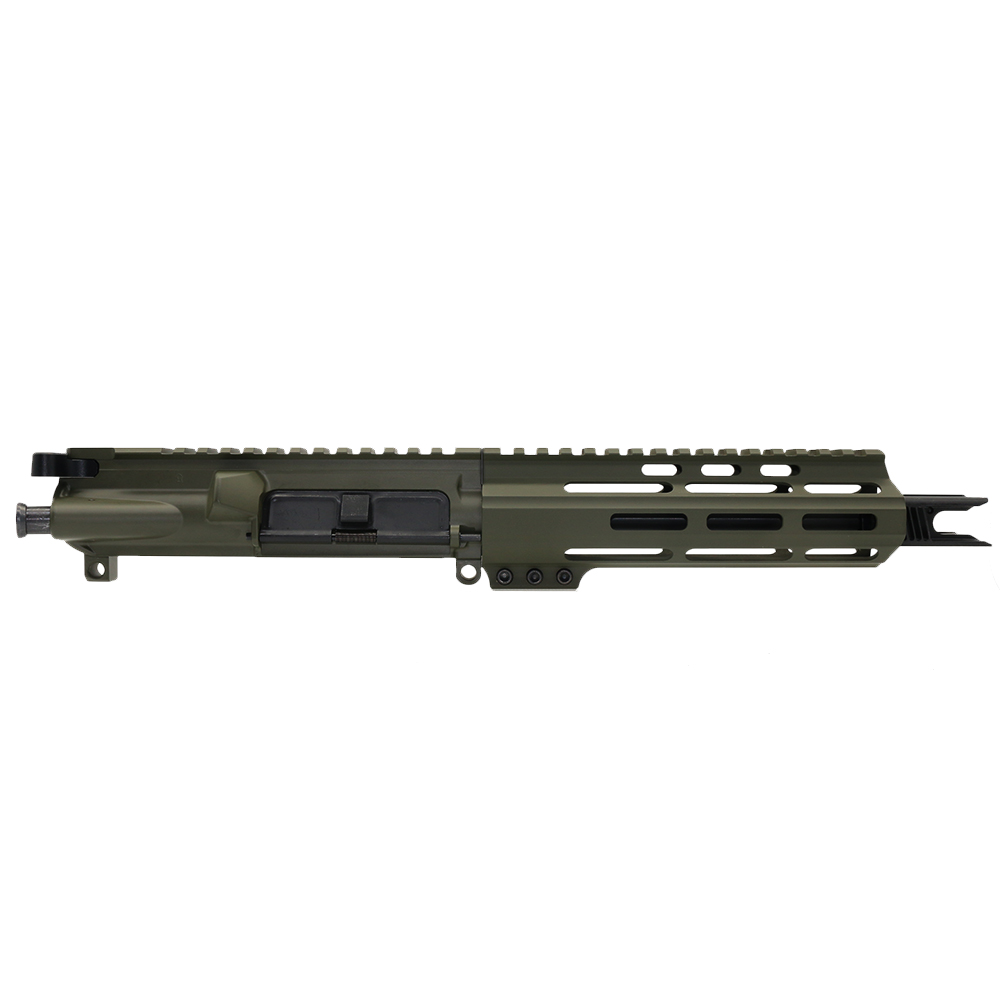 AR-9mm 7.5'' Barrel W/ 7" Keymod handguard Cerakote OD Green| Pistol Upper Build UPK75 [ASSEMBLED]