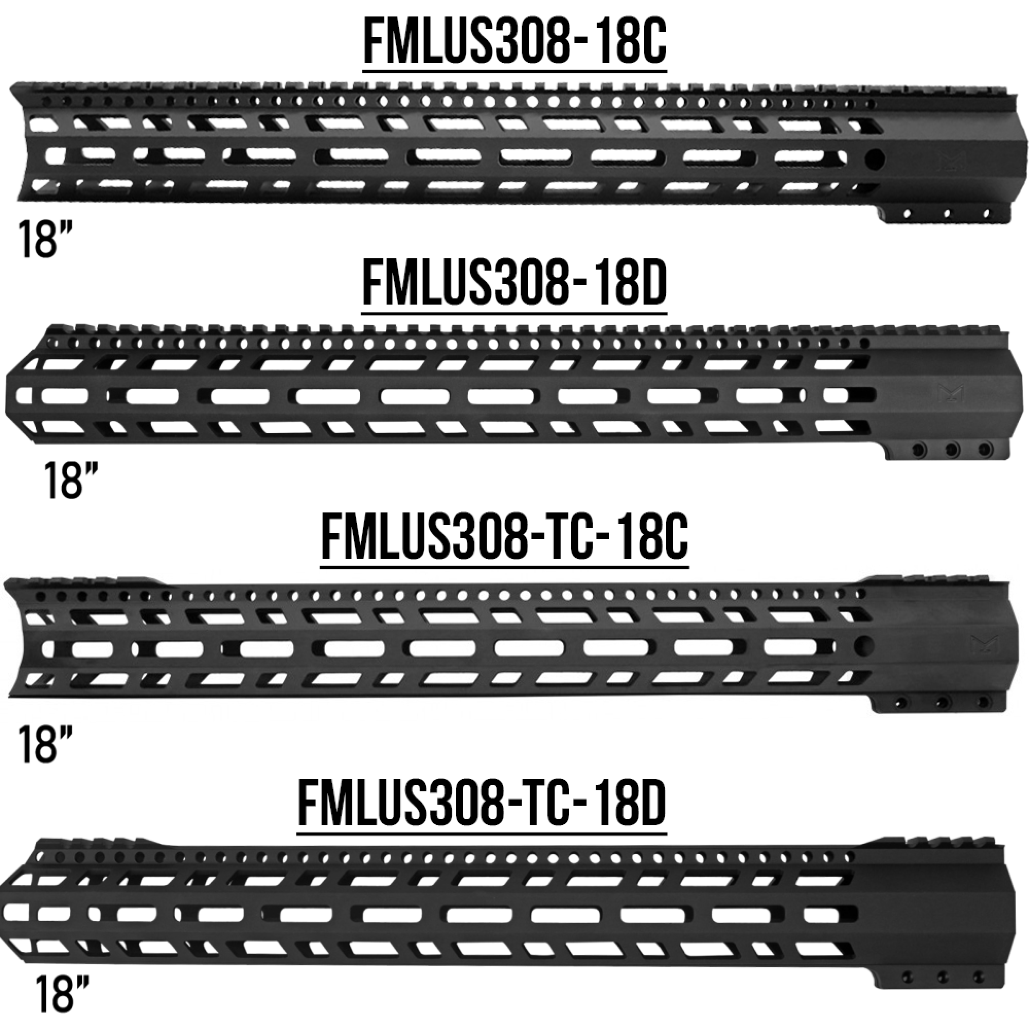 AR-10 / LR-308 20'' Steel Barrel 18” M Lok Handguard| Carbine Upper ...