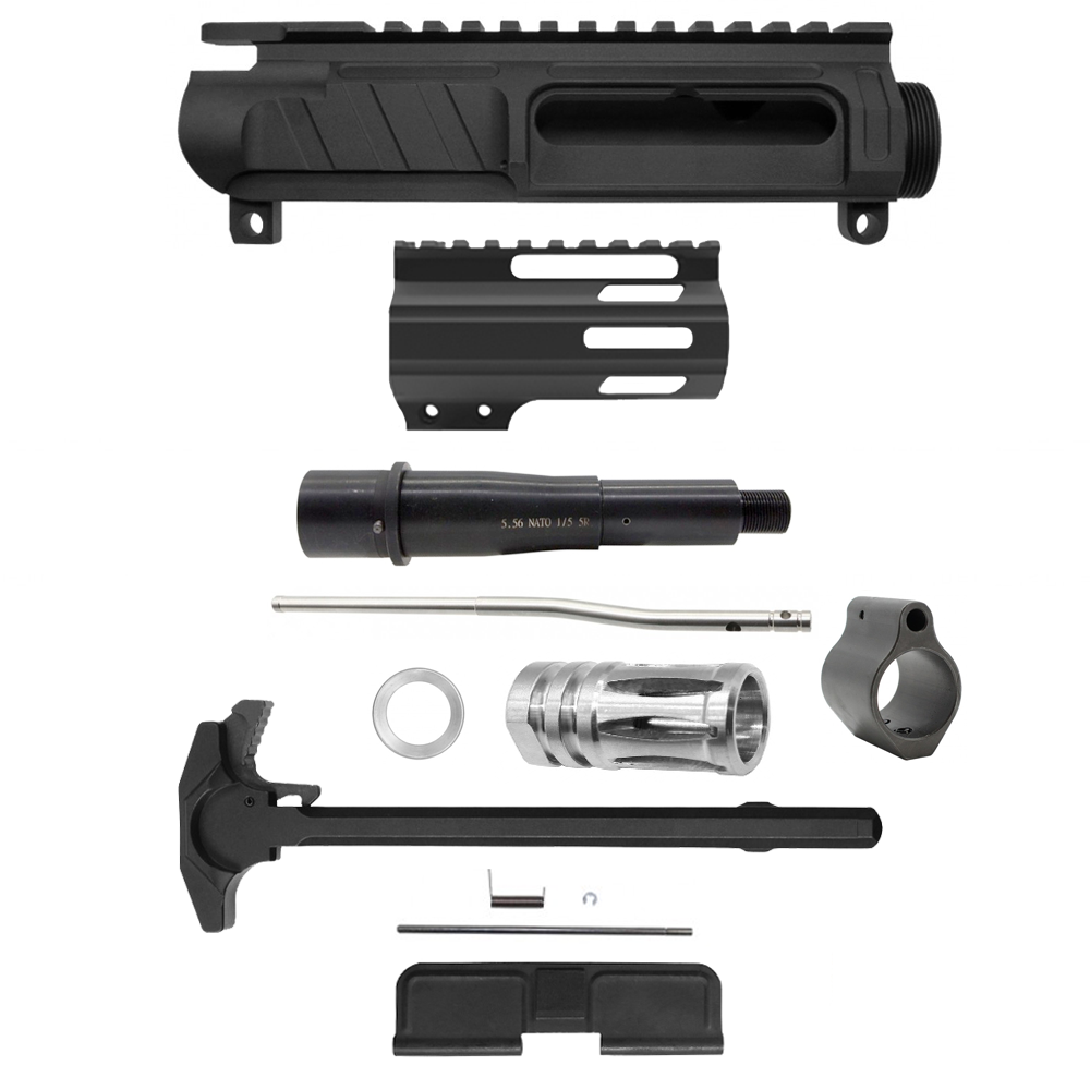 AR-15 .223/5.56 5" Barrel W/ 4" Handguard M Lok| PISTOL UPPER BUILD UPK87 [ASSEMBLED]