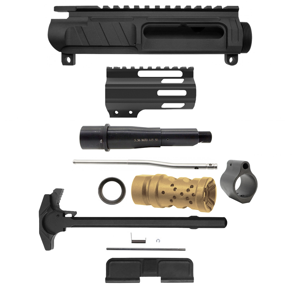 AR-15 .223/5.56 5" Barrel W/ 4" Handguard M Lok| PISTOL UPPER BUILD UPK87 [ASSEMBLED]