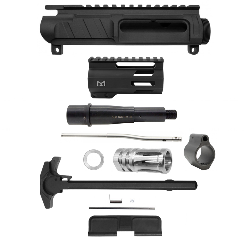 AR-15 .223/5.56 5" Barrel W/ 4" Handguard M Lok| PISTOL UPPER BUILD UPK87 [ASSEMBLED]