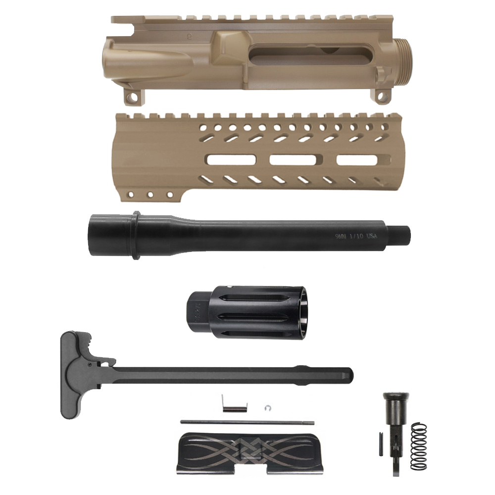 AR-9mm 7'' BARREL 7'' M LOK HANDGUARD| Pistol UPPER BUILD UPK94 [ASSEMBLED]