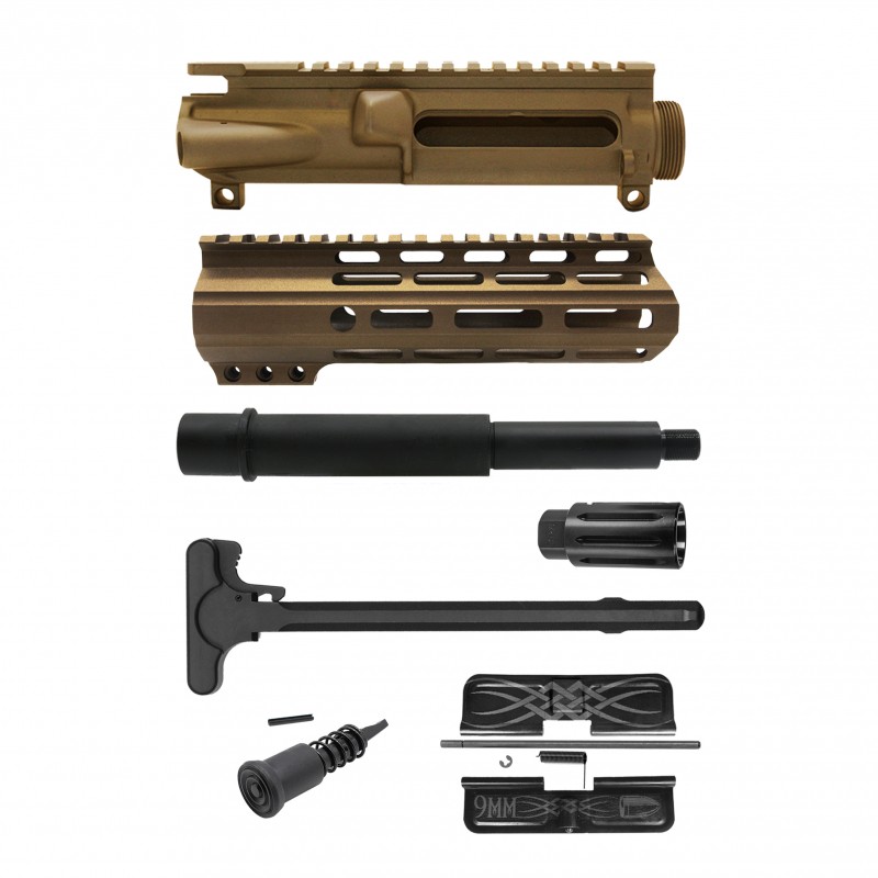 AR-9mm 7.5'' BARREL 7'' M LOK HANDGUARD| Pistol UPPER BUILD UPK94 [ASSEMBLED]