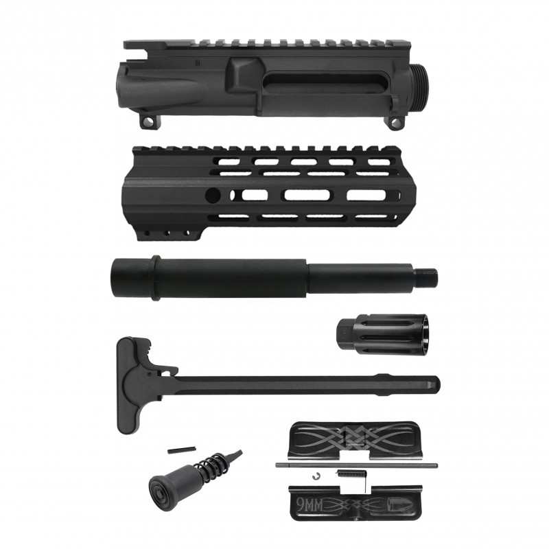 AR-9mm 7.5'' BARREL 7'' M LOK HANDGUARD| Pistol UPPER BUILD UPK94 [ASSEMBLED]
