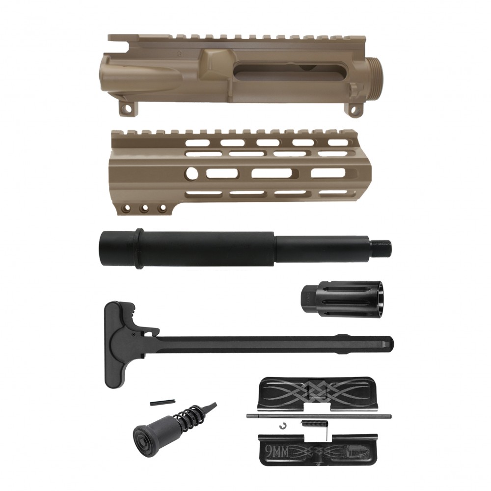 AR-9mm 7.5'' BARREL 7'' M LOK HANDGUARD| Pistol UPPER BUILD UPK94 [ASSEMBLED]