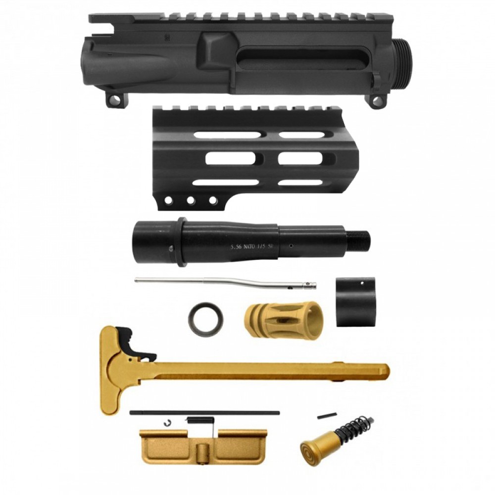 AR-15 .223/5.56 5" Barrel W/ 4" Handguard M Lok| PISTOL UPPER BUILD UPK96 [ASSEMBLED]