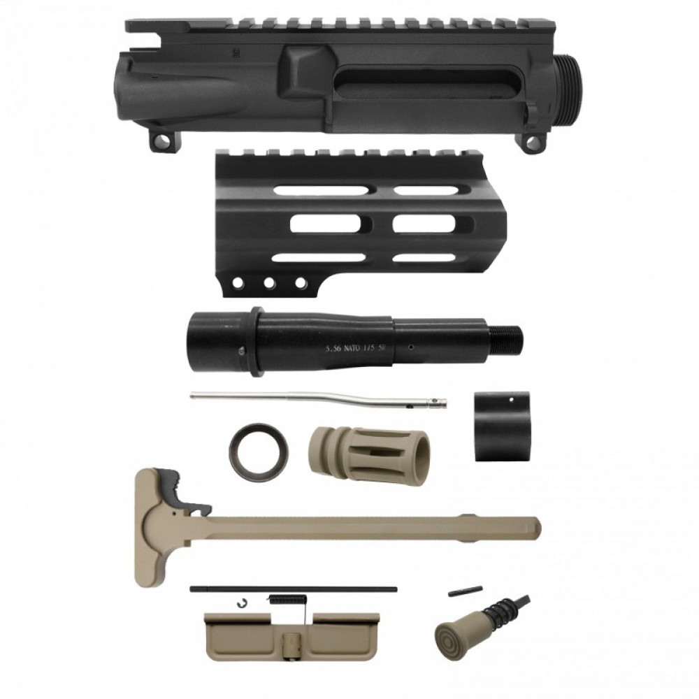AR-15 .223/5.56 5" Barrel W/ 4" Handguard M Lok| PISTOL UPPER BUILD UPK96 [ASSEMBLED]
