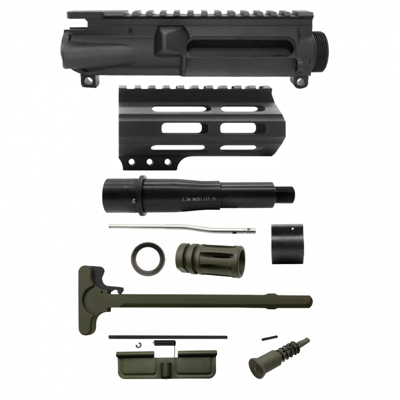 AR-15 .223/5.56 5" Barrel W/ 4" Handguard M Lok| PISTOL UPPER BUILD UPK96 [ASSEMBLED]