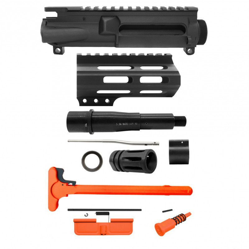AR-15 .223/5.56 5" Barrel W/ 4" Handguard M Lok| PISTOL UPPER BUILD UPK96 [ASSEMBLED]