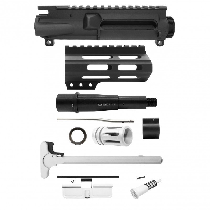 AR-15 .223/5.56 5" Barrel W/ 4" Handguard M Lok| PISTOL UPPER BUILD UPK96 [ASSEMBLED]