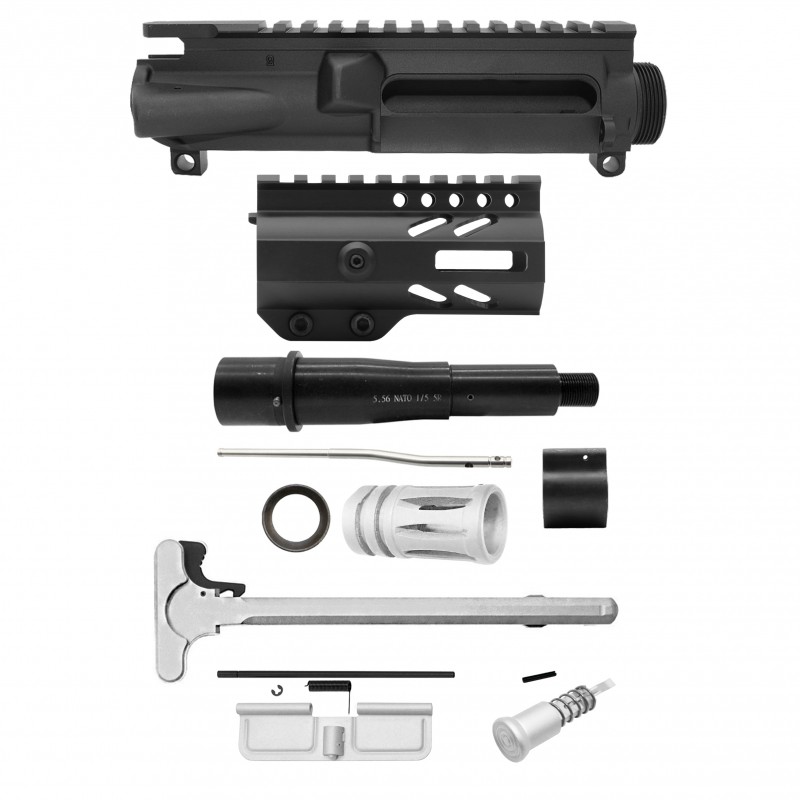 AR-15 .223/5.56 5" Barrel W/ 4" Handguard M Lok| PISTOL UPPER BUILD UPK96 [ASSEMBLED]