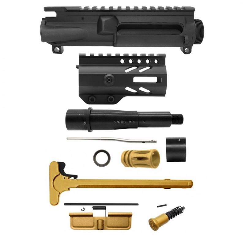AR-15 .223/5.56 5" Barrel W/ 4" Handguard M Lok| PISTOL UPPER BUILD UPK96 [ASSEMBLED]