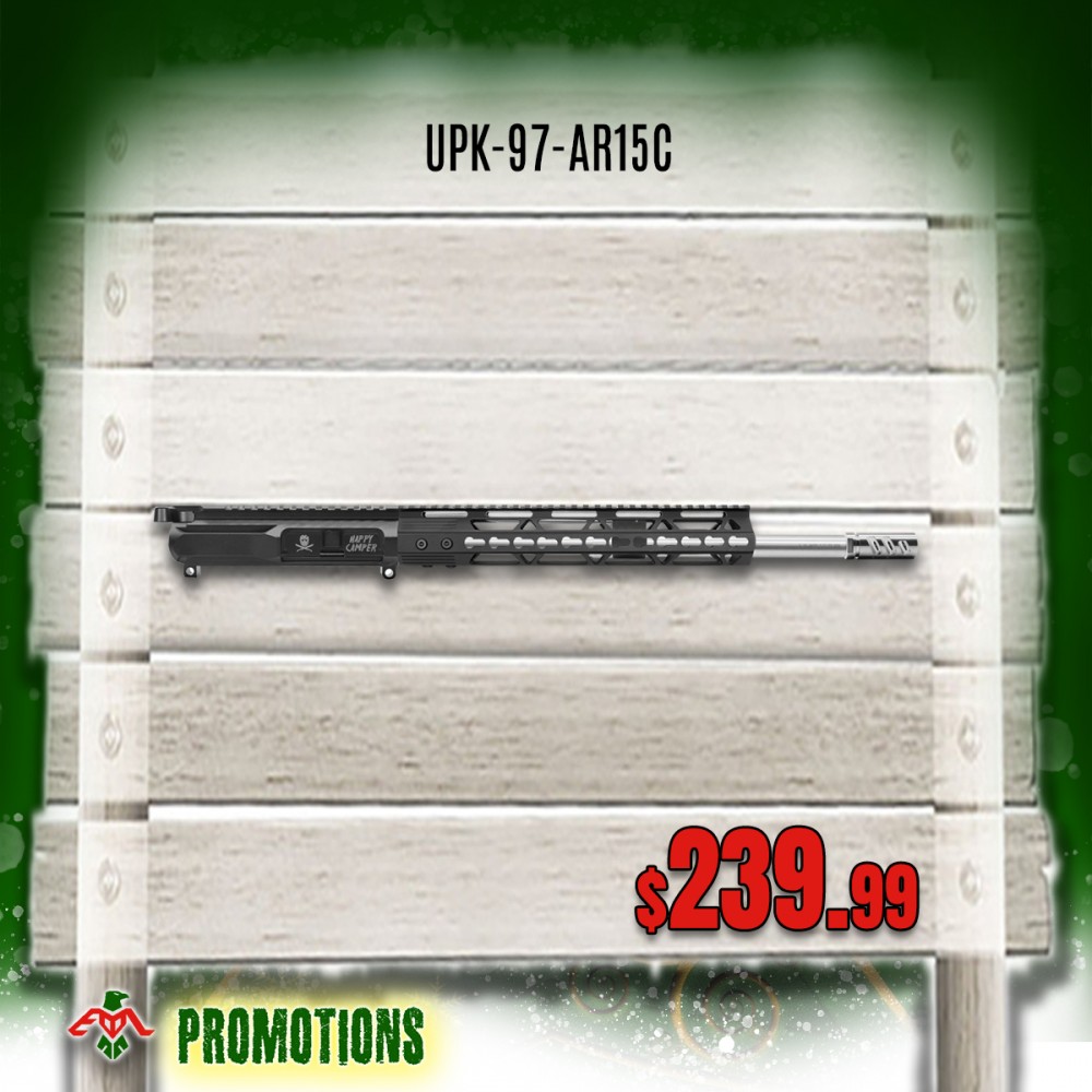 AR-15 .223/5.56 16" STAINLESS STEEL BARREL 12'' HANDGUARD | CARBINE UPPER BUILD UPK97 [ASSEMBLED]