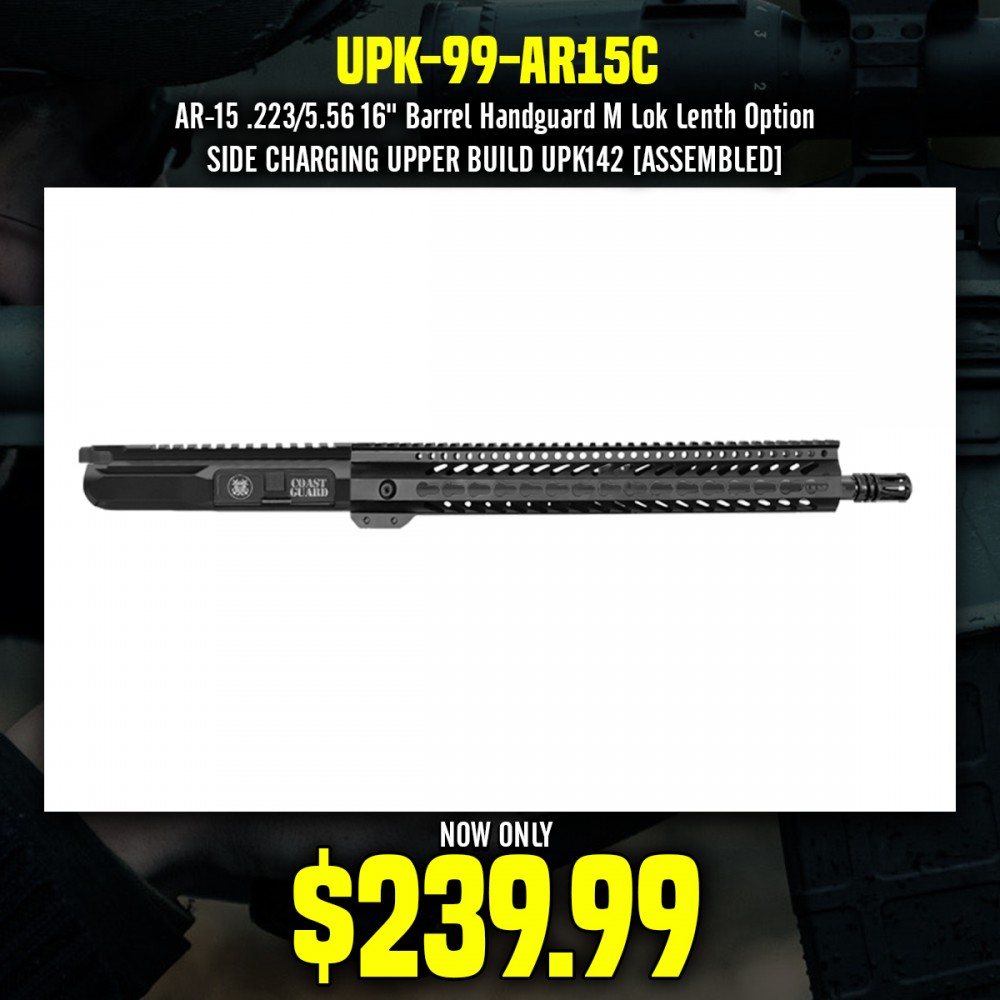 AR-15 .223/5.56 16" Barrel  W/ 15'' Handguard || Pistol Upper Build UPK99 [ASSMBLED]