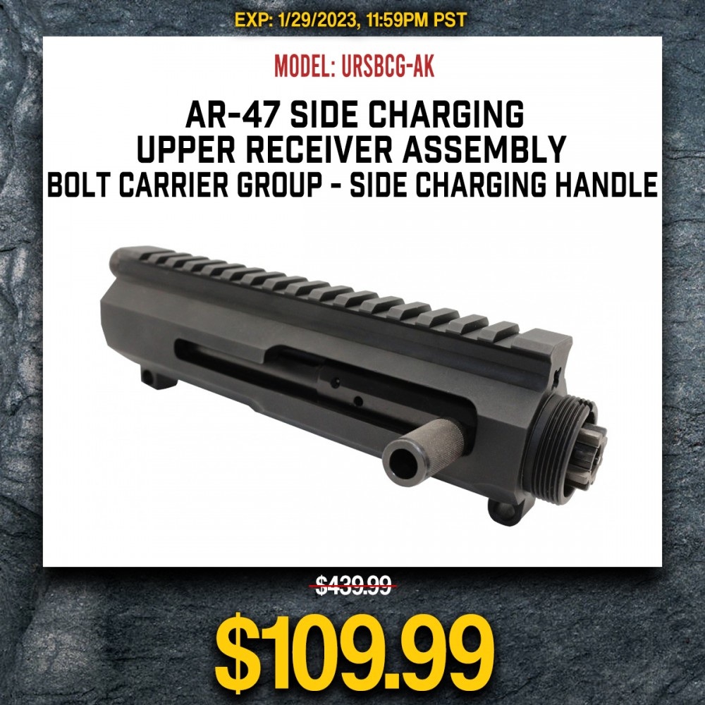 AR-47 Side Charging Upper Receiver Assembly-Bolt Carrier Group- Side Charging Handle