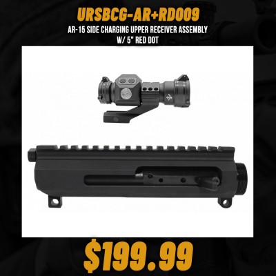 AR-15 Side Charging Upper Receiver Assembly W/ 5" Red Dot