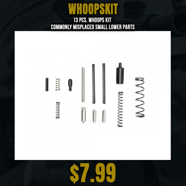 13 Pcs. Whoops Kit - Commonly Misplaced Small Lower Parts